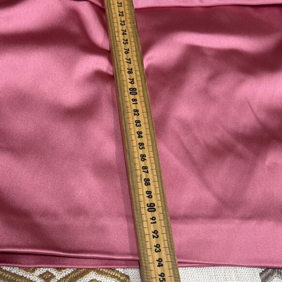 (R7) LAUREN Ralph Lauren Satin One-Shoulder Cocktail Dress in Pink Size 16 - Picture 14 of 16